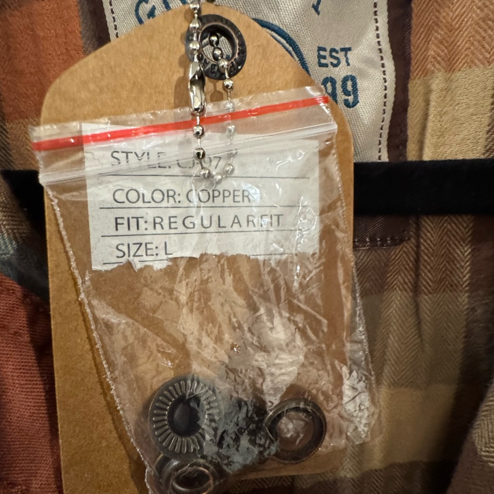 Men's Rust Shirt Jacket - Picture 5 of 8